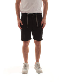 Santaniello ANRCOA EVO bermuda in misto lino da uomo nero