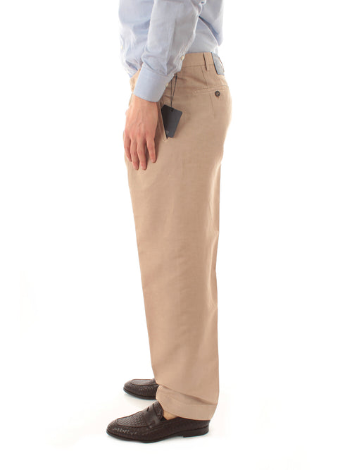 Incotex pantalone in Chinolino beige chiaro