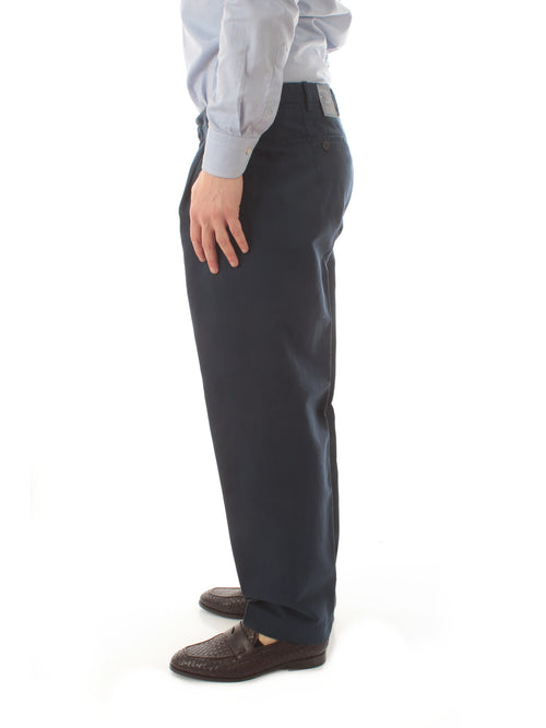 Incotex pantalone in Chinolino blu scuro