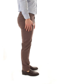 Incotex pantalone in Royal Batavia da uomo marrone chiaro