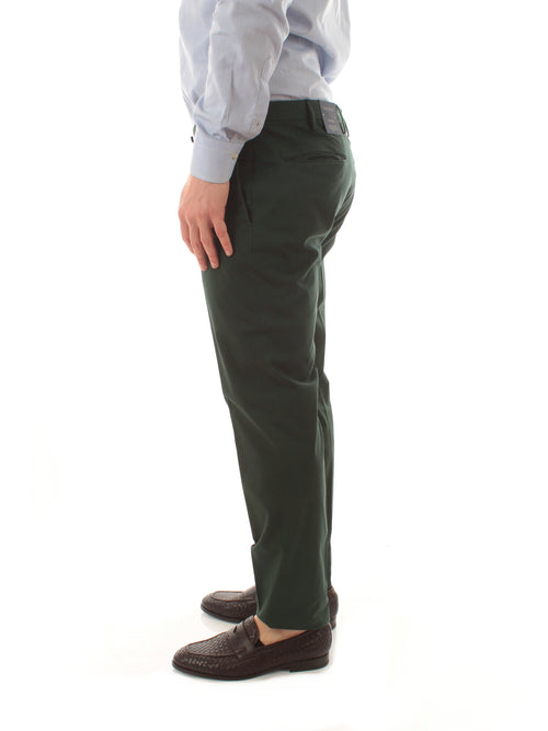 Incotex pantalone in Royal Batavia da uomo verde scuro