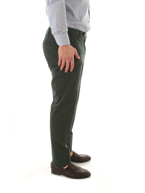Incotex pantalone in Royal Batavia da uomo verde scuro
