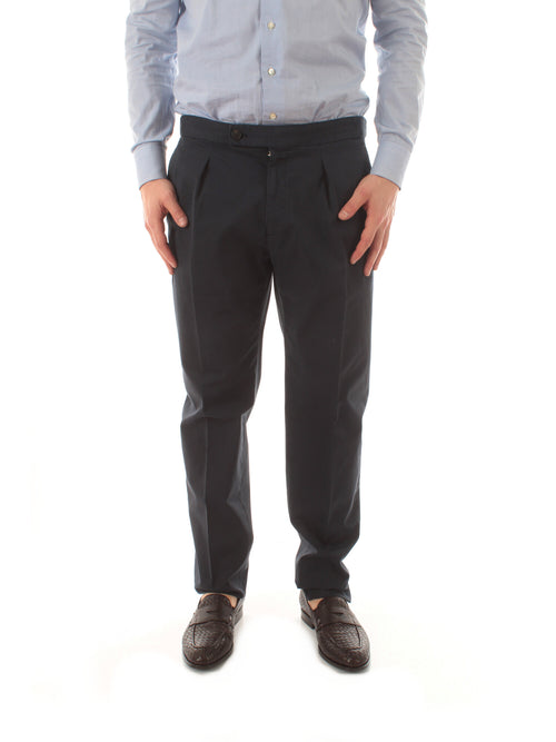 Incotex pantalone in Royal Batavia da uomo blu scuro