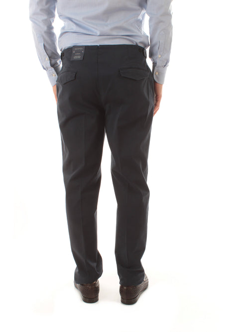 Incotex pantalone in Royal Batavia da uomo blu scuro