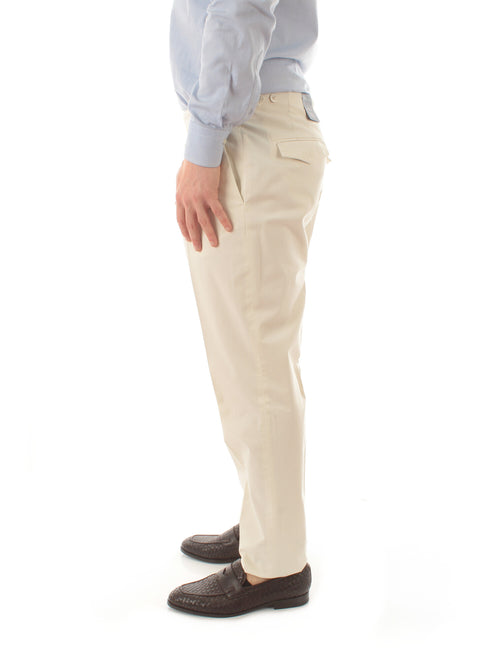 Incotex pantalone in Royal Batavia da uomo bianco