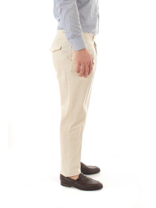 Incotex pantalone in Royal Batavia da uomo bianco