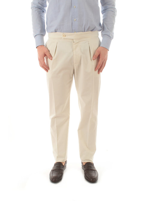 Incotex pantalone in Royal Batavia da uomo bianco