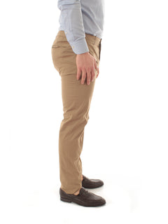 Incotex pantalone in summer popeline da uomo noce medio