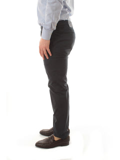 Incotex pantalone in summer popeline da uomo blu scuro