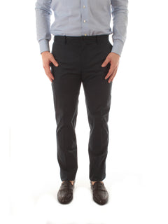 Incotex pantalone in summer popeline da uomo blu scuro