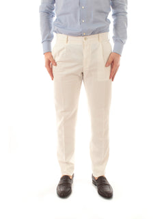 Incotex pantalone da uomo bianco