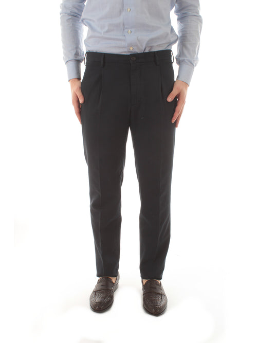 Incotex pantalone da uomo blu scuro