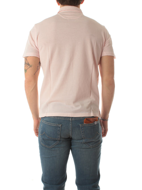 Fedeli ZER polo in piquet da uomo rosa