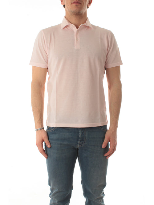 Fedeli ZER polo in piquet da uomo rosa