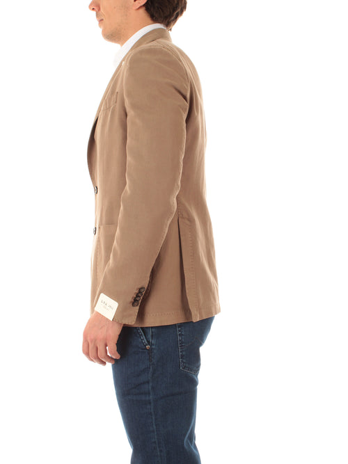 Luigi Bianchi Mantova blazer monopetto da uomo noce