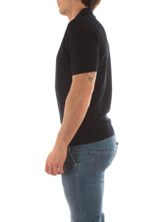 Bruto polo in maglia da uomo blu