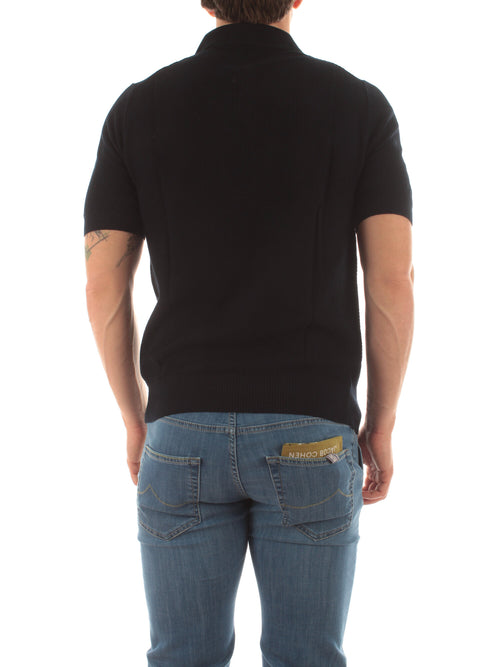Bruto polo in maglia da uomo blu
