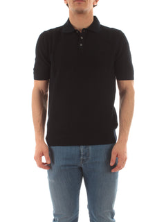 Bruto polo in maglia da uomo blu