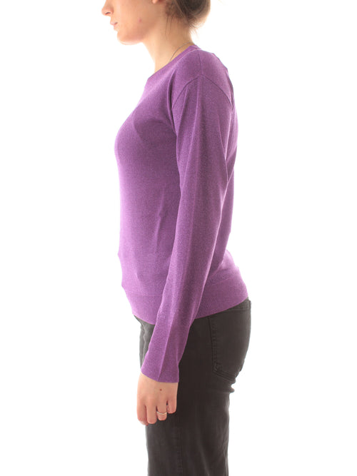 Emme Marella SGUIZZO maglia con lurex da donna ciclamino lurex