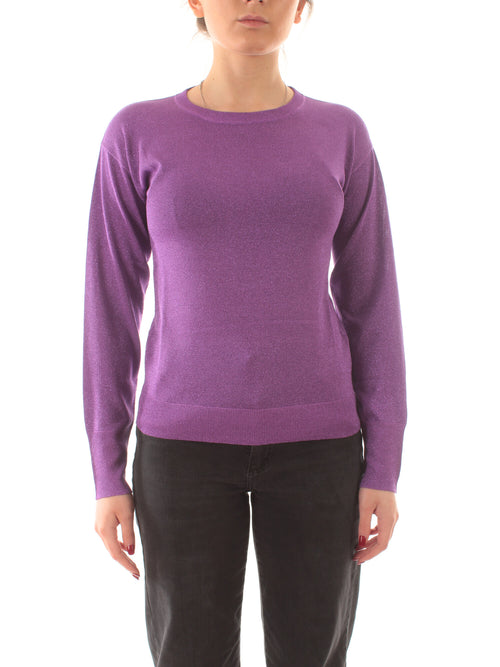 Emme Marella SGUIZZO maglia con lurex da donna ciclamino lurex