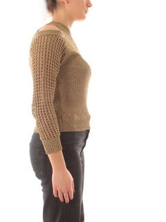 Emme Marella ZELMA maglia con lurex da donna tabacco