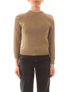 Emme Marella ZELMA maglia con lurex da donna tabacco