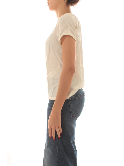 Emme Marella INN blusa in misto seta da donna burro