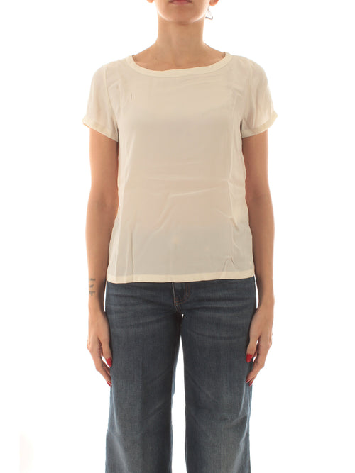 Emme Marella INN blusa in misto seta da donna burro