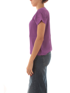 Emme Marella INN blusa in misto seta da donna ciclamino