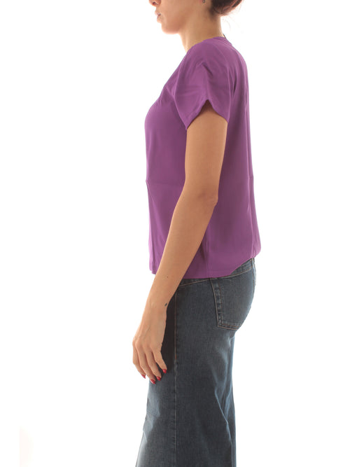Emme Marella INN blusa in misto seta da donna ciclamino