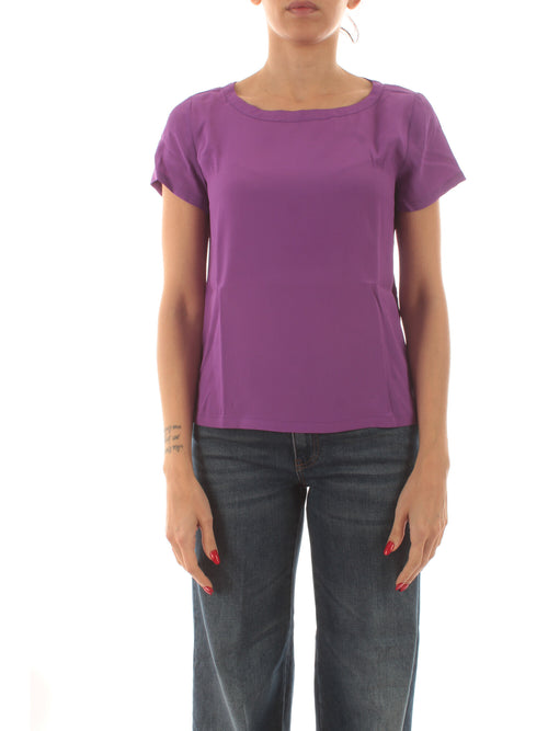 Emme Marella INN blusa in misto seta da donna ciclamino