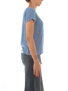 Emme Marella INN blusa in misto seta da donna cielo