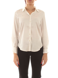Emme Marella SONETTO camicia in raso da donna bianco