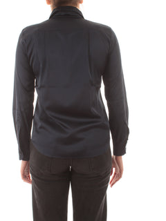 Emme Marella SONETTO camicia in raso da donna blu