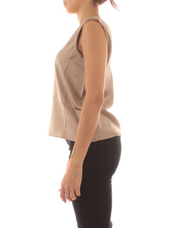 Emme Marella LIEN top in raso da donna oro