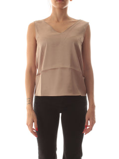 Emme Marella LIEN top in raso da donna oro