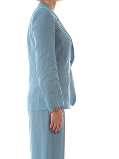 Emme Marella ORATA blazer in lino da donna azzurro