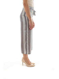 Emme Marella RISICO pantalone da donna blu st. etnica