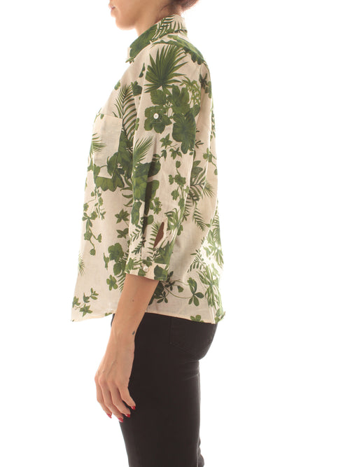 Emme Marella BOBOLI camicia da donna verde