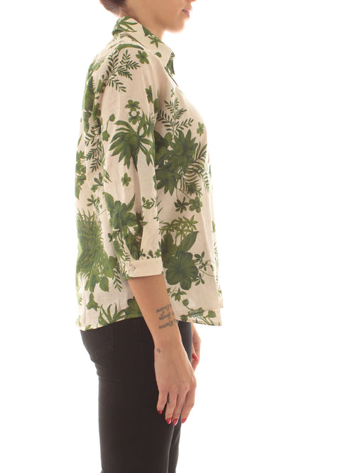 Emme Marella BOBOLI camicia da donna verde