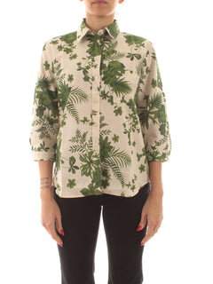 Emme Marella BOBOLI camicia da donna verde
