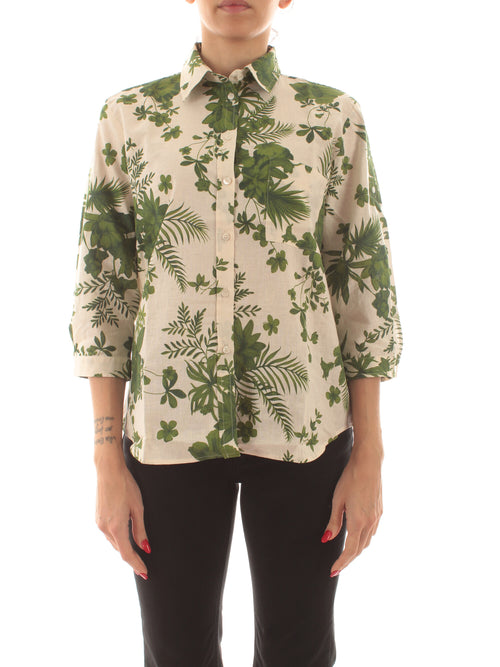 Emme Marella BOBOLI camicia da donna verde