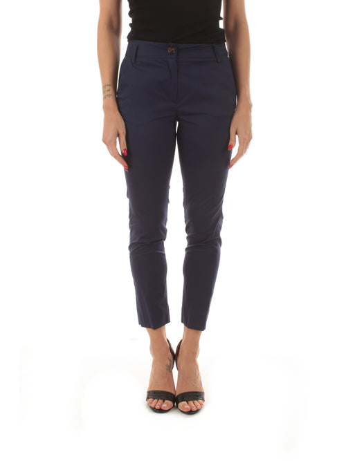 Emme Marella GNU pantalone in cotone da donna blu