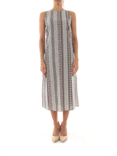Emme Marella Limone abito midi da donna blu st. etnica