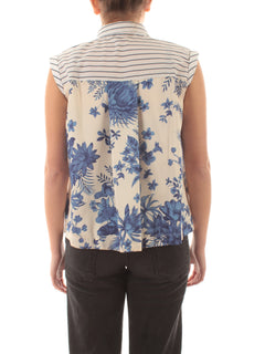 Emme Marella STIPITE camicia da donna fondo bianco