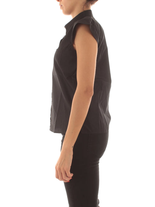 Emme Marella SALMO camicia in popeline da donna nero