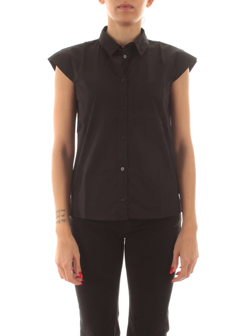 Emme Marella SALMO camicia in popeline da donna nero