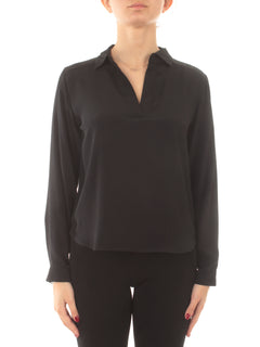 Iblues VERBENA camicia in misto seta da donna nero