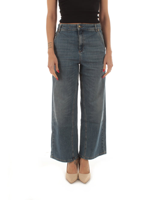 Iblues SOPHIE jeans a palazzo da donna blu