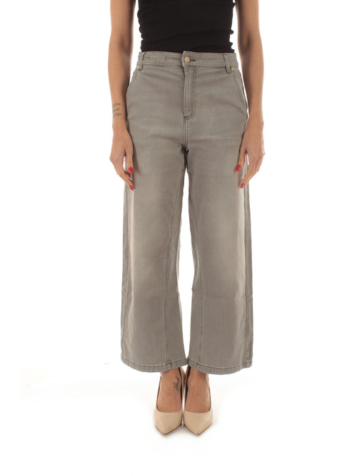 Iblues SOPHIE jeans a palazzo da donna grigio
